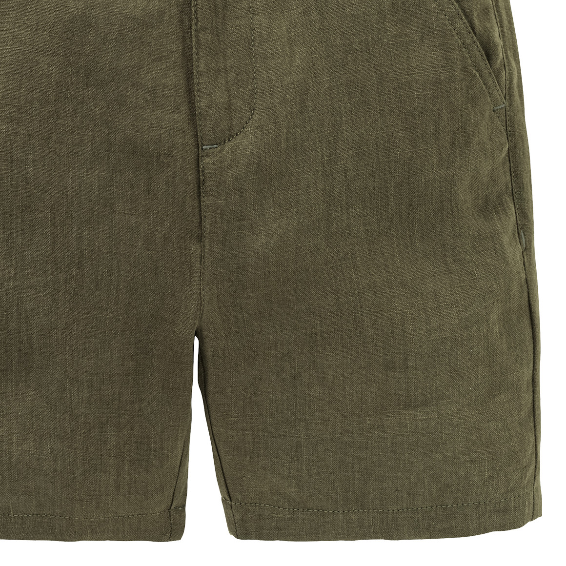 Jungen Leinen-Shorts in Unifarben