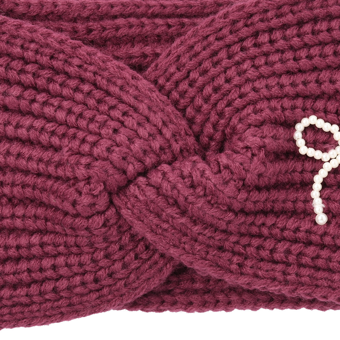 Mädchen Stirnband mit Perlen-Applikation