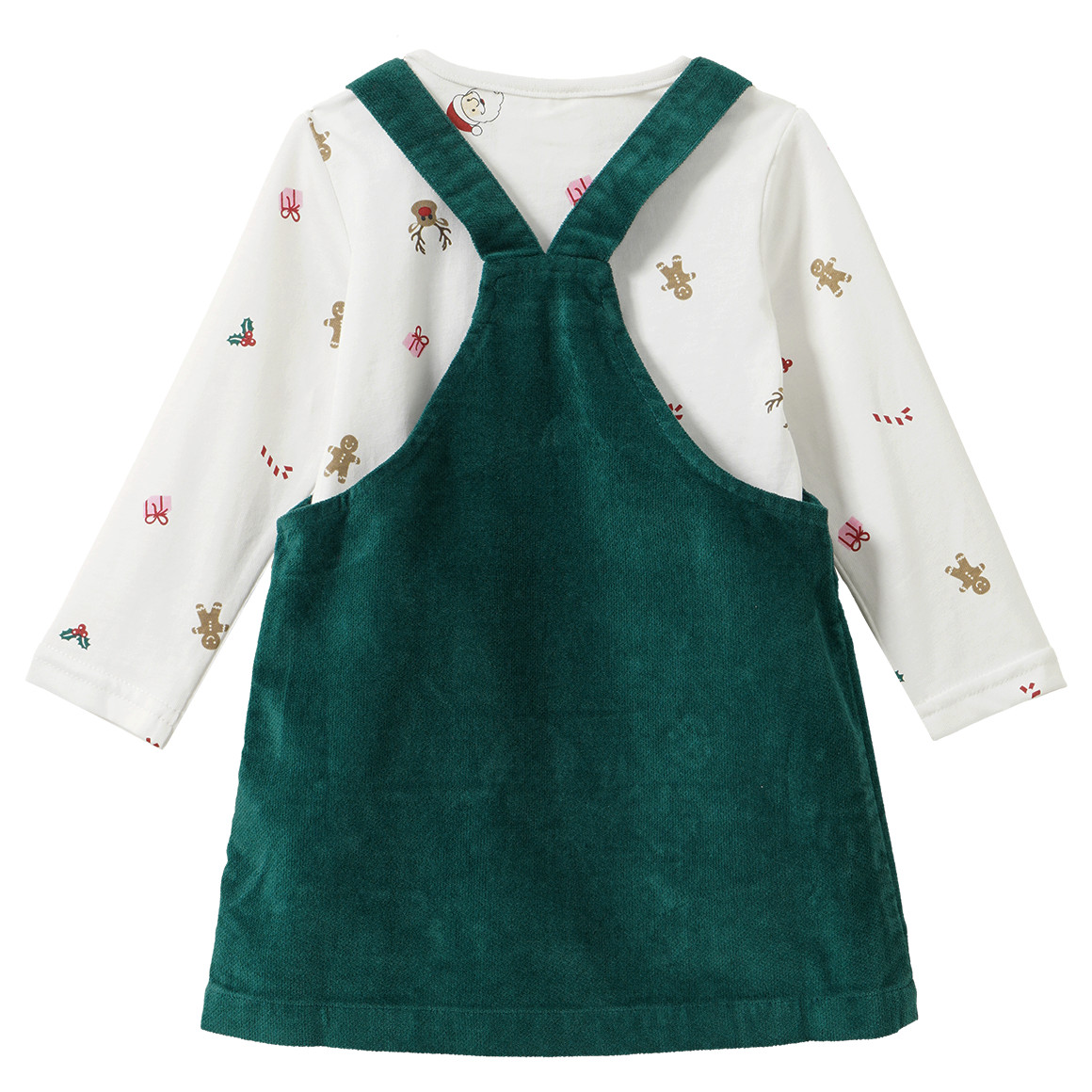 Baby Weihnachtsset mit Kleid und Shirt