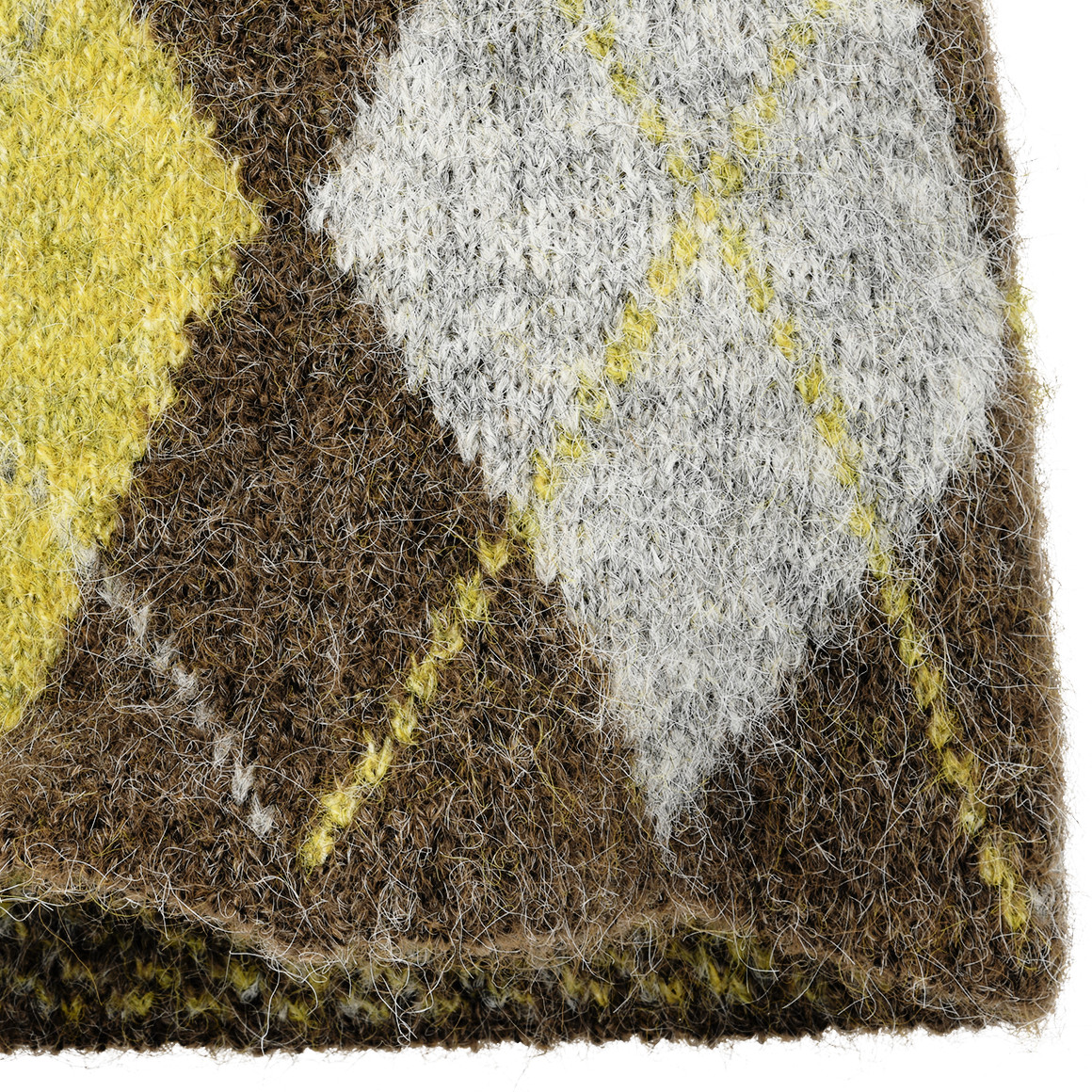 Damen Winterbeanie mit Rautenmuster