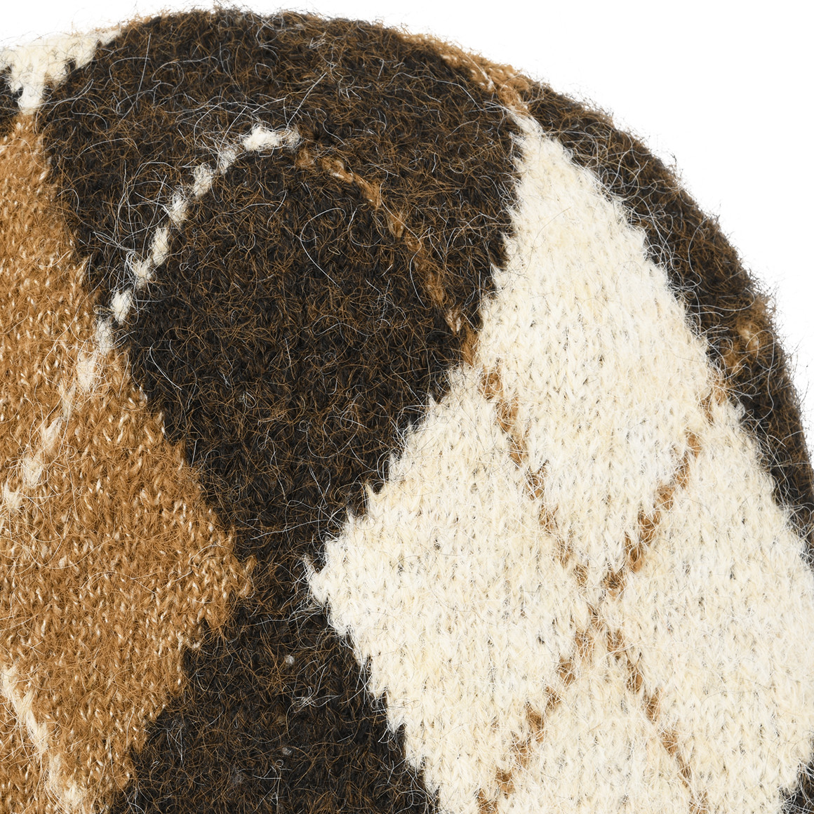 Damen Winterbeanie mit Rautenmuster