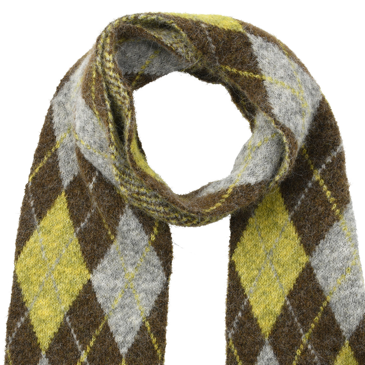 Damen Winterschal mit Rautenmuster