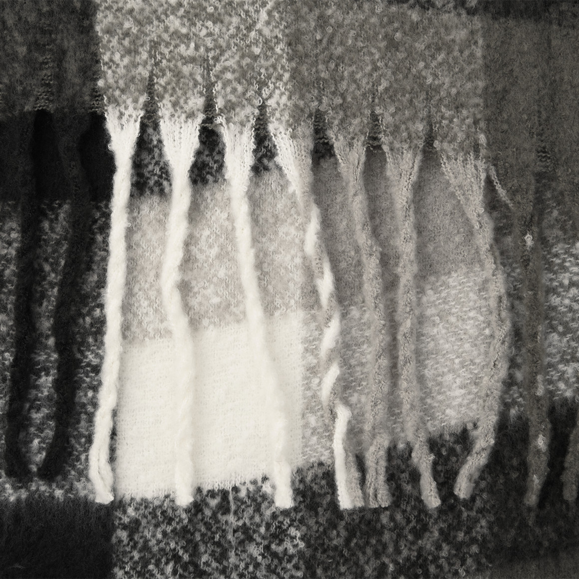 Damen Winterschal mit Karo-Muster