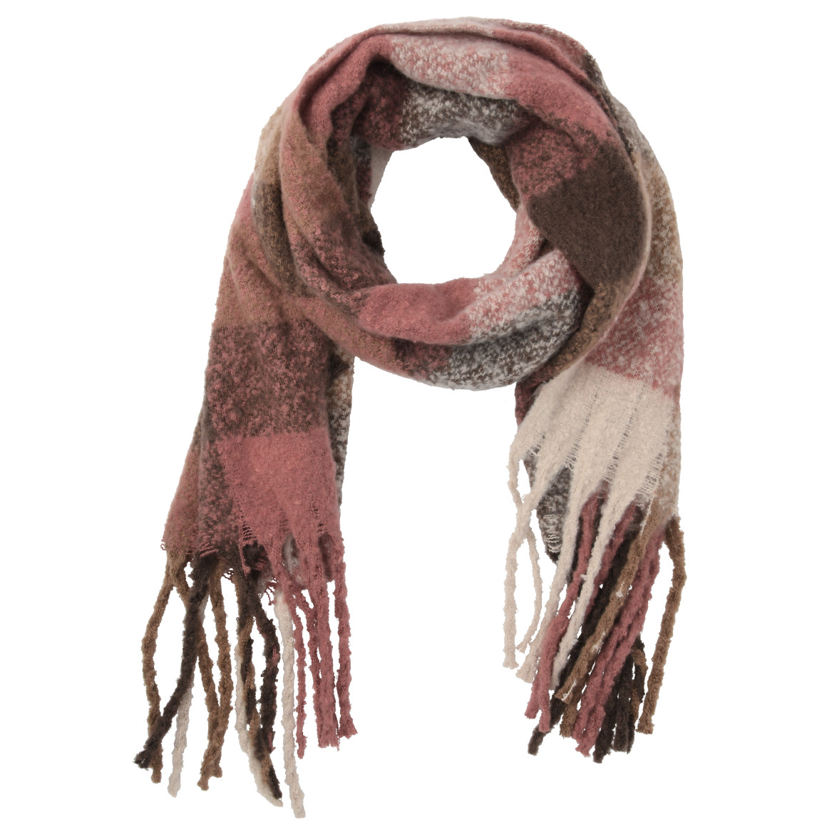 Damen Winterschal mit Karo-Muster