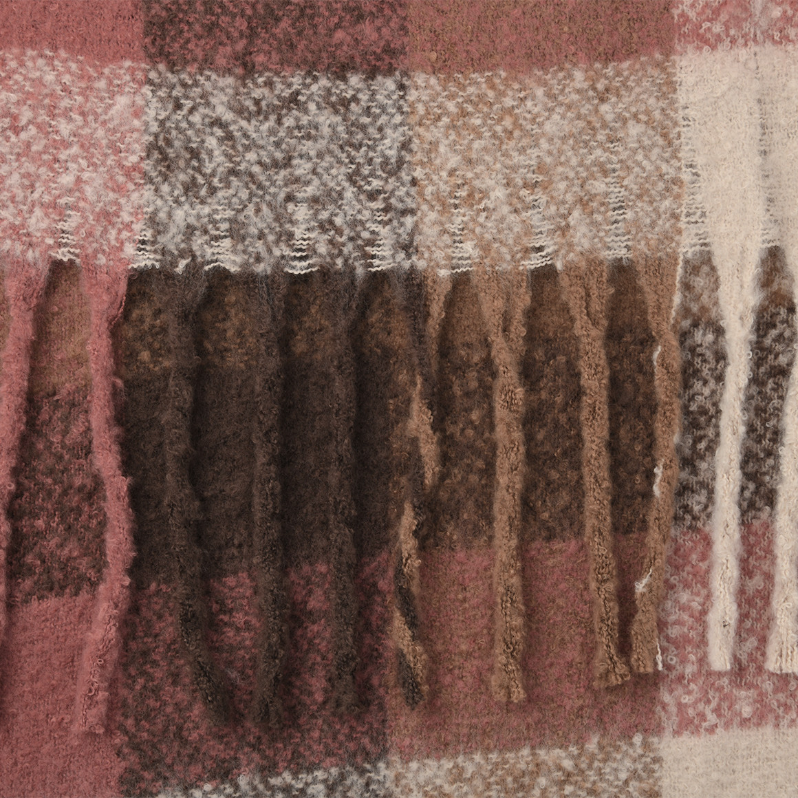 Damen Winterschal mit Karo-Muster