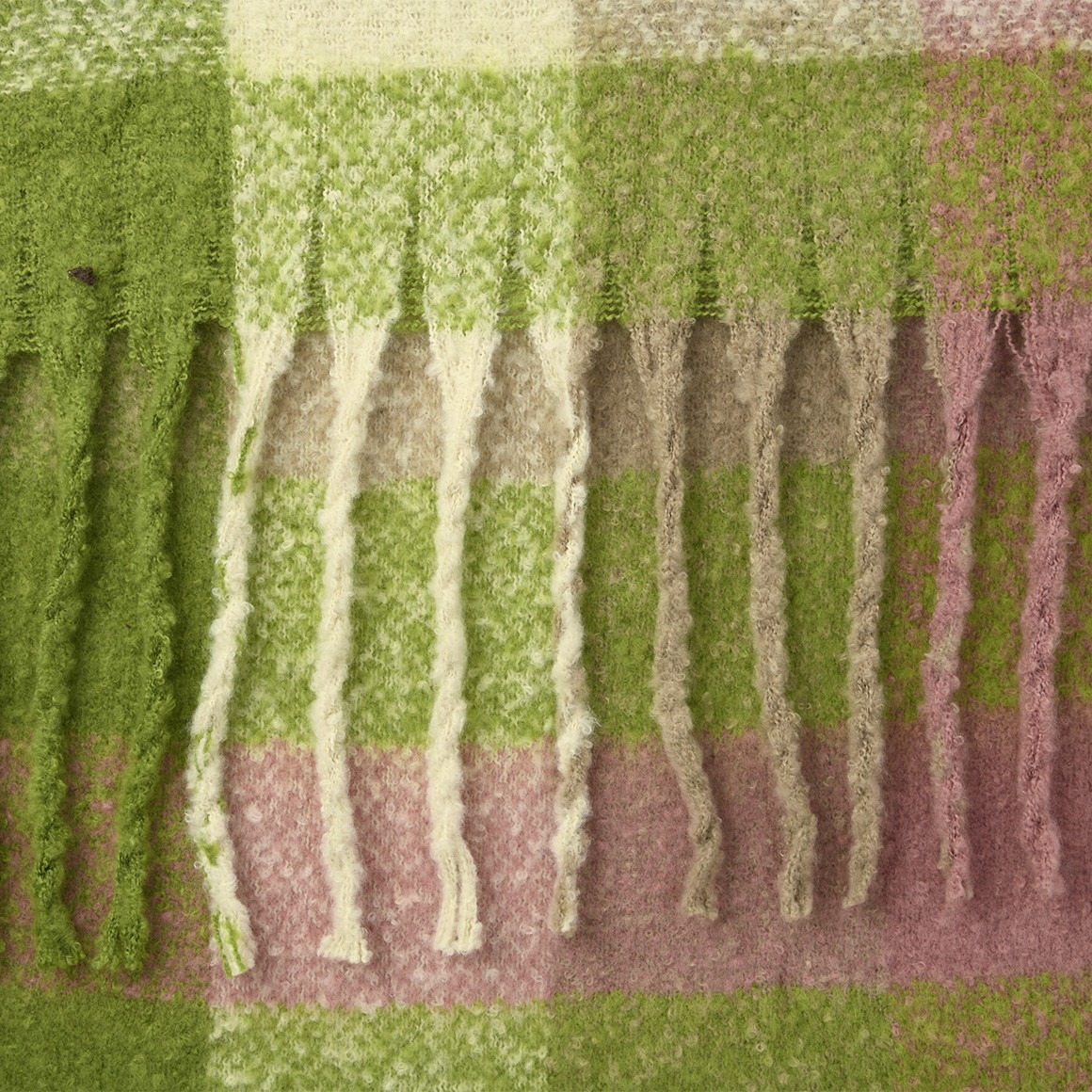 Damen Winterschal mit Karo-Muster