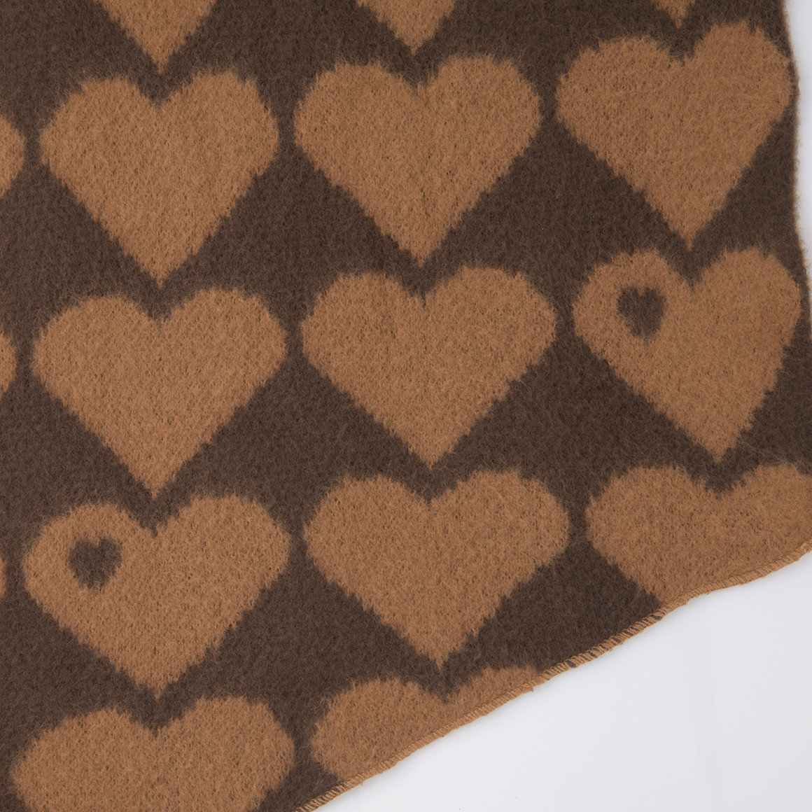 Damen Winterschal mit Herz-Muster