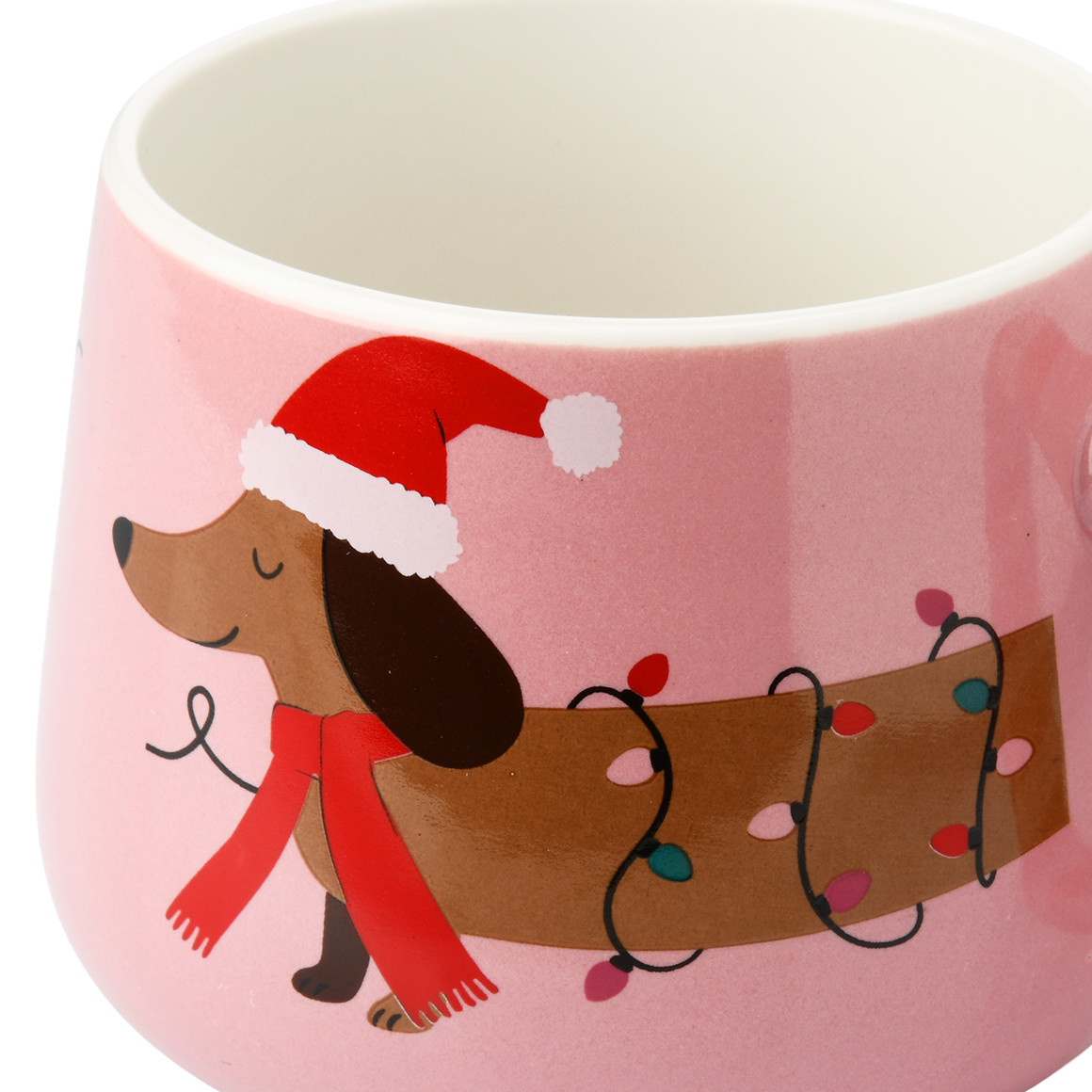 Tasse Dackel im weihnachtlichen Design