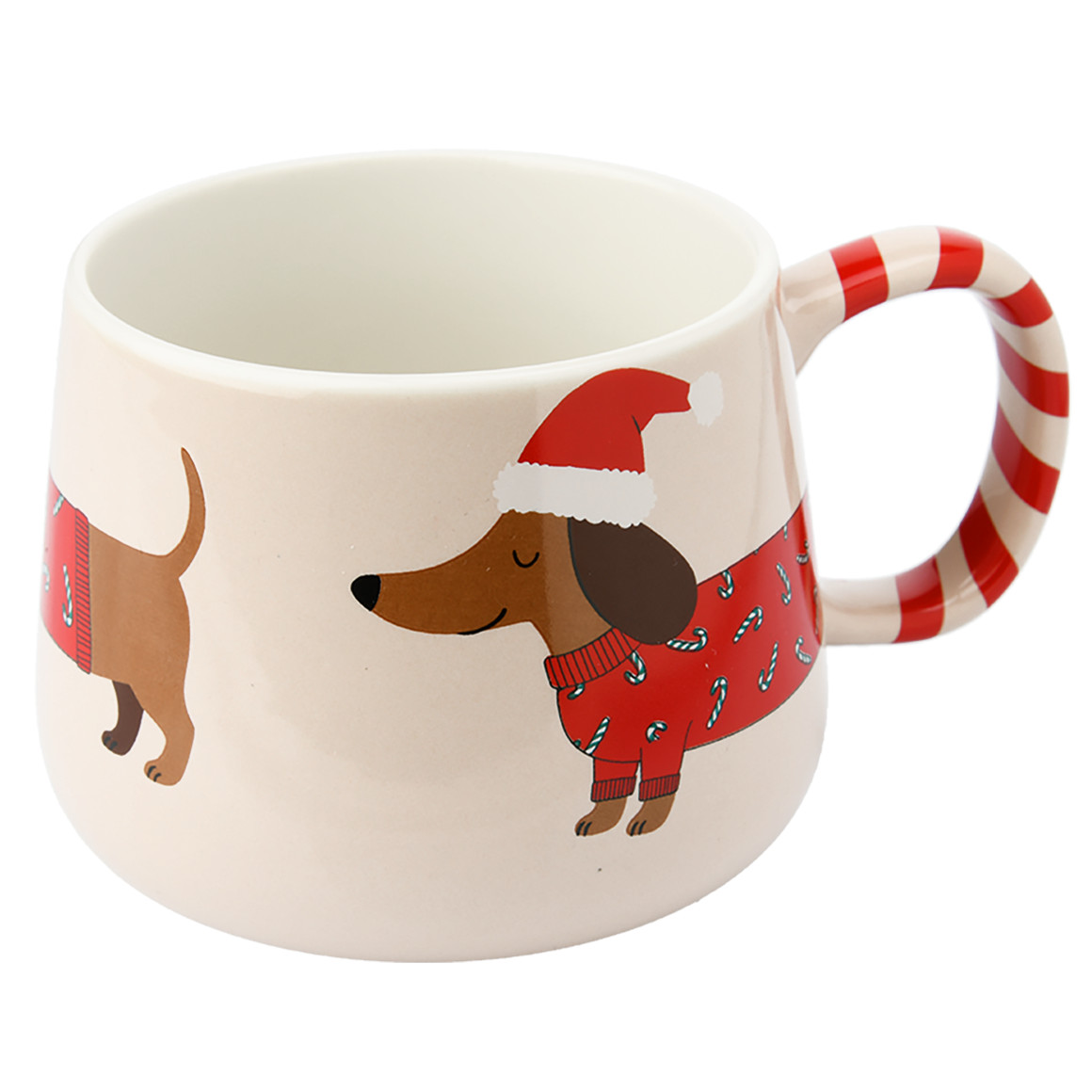 Tasse Dackel im weihnachtlichen Design