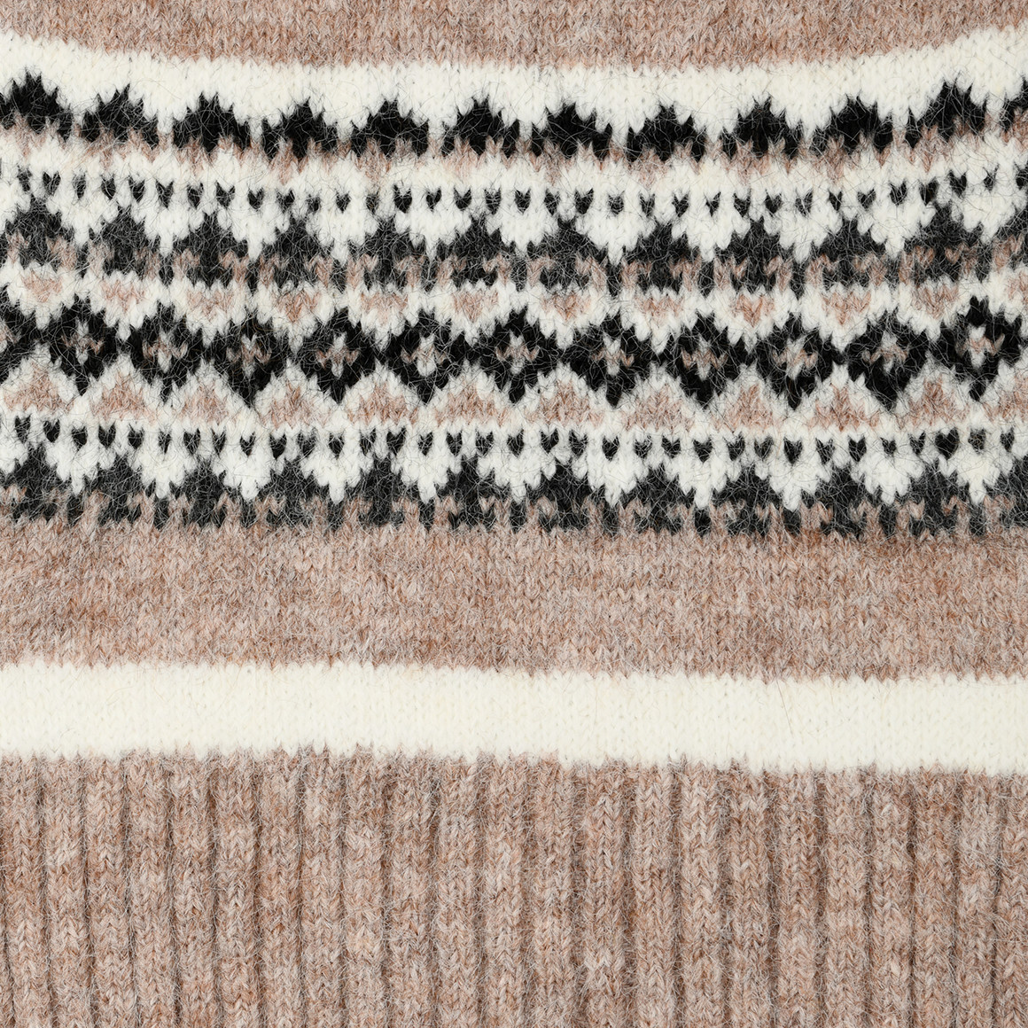 Damen Winterschal mit Norwegermuster
