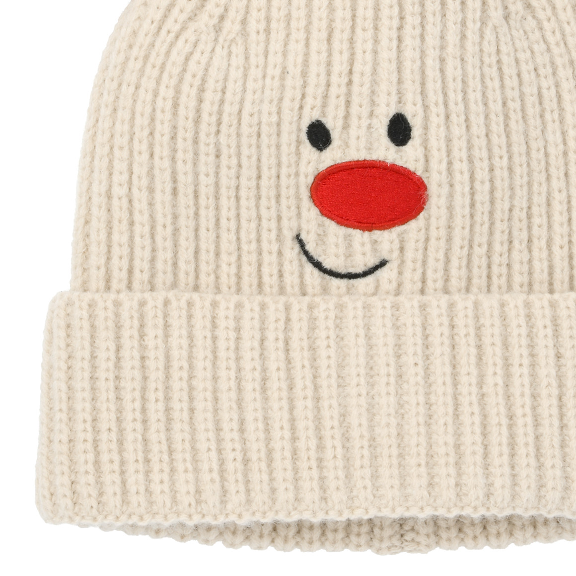 Kinder Strickmütze mit Rentier-Details