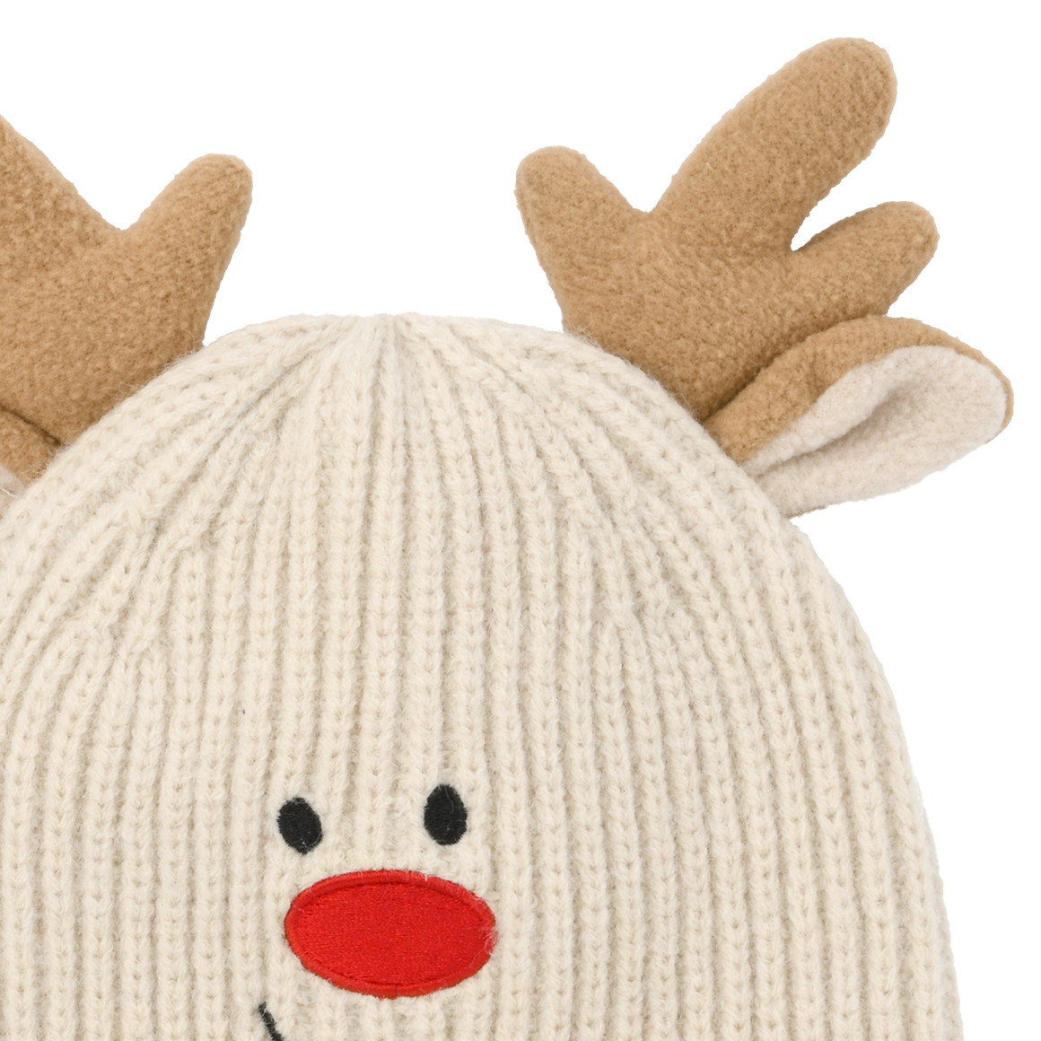 Kinder Strickmütze mit Rentier-Details
