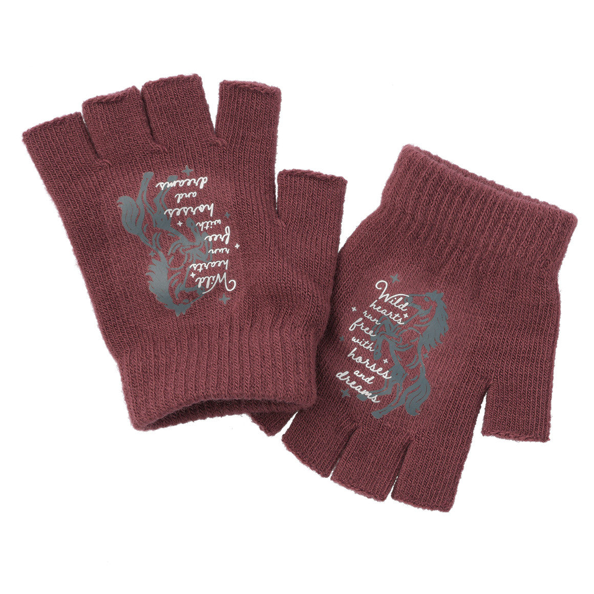 2 Paar Mädchen Handschuhe mit Motiv