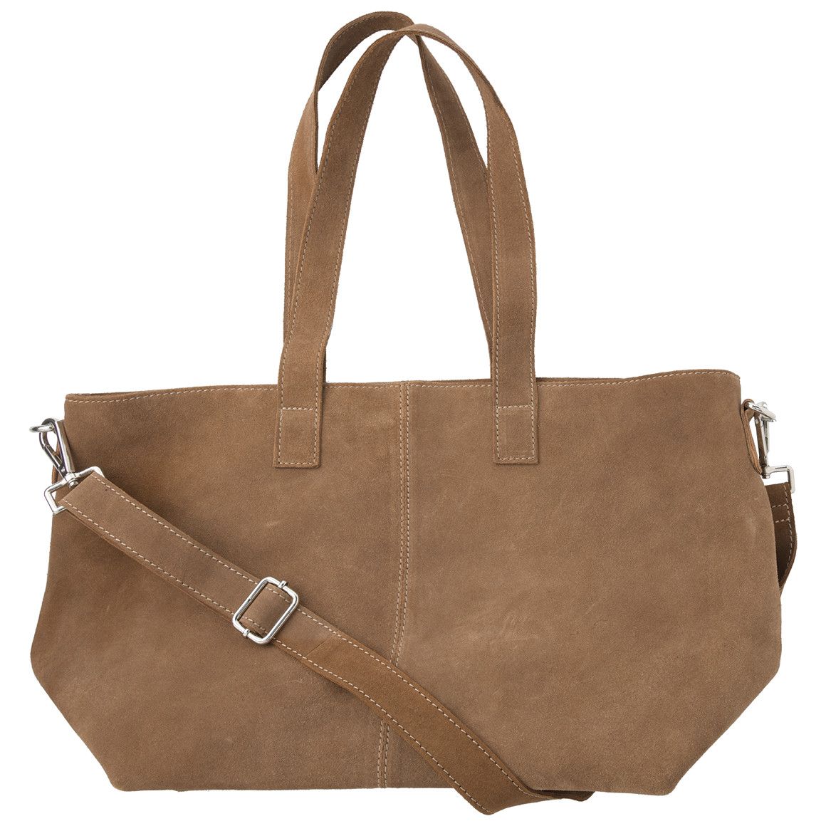 Damen Veloursledertasche