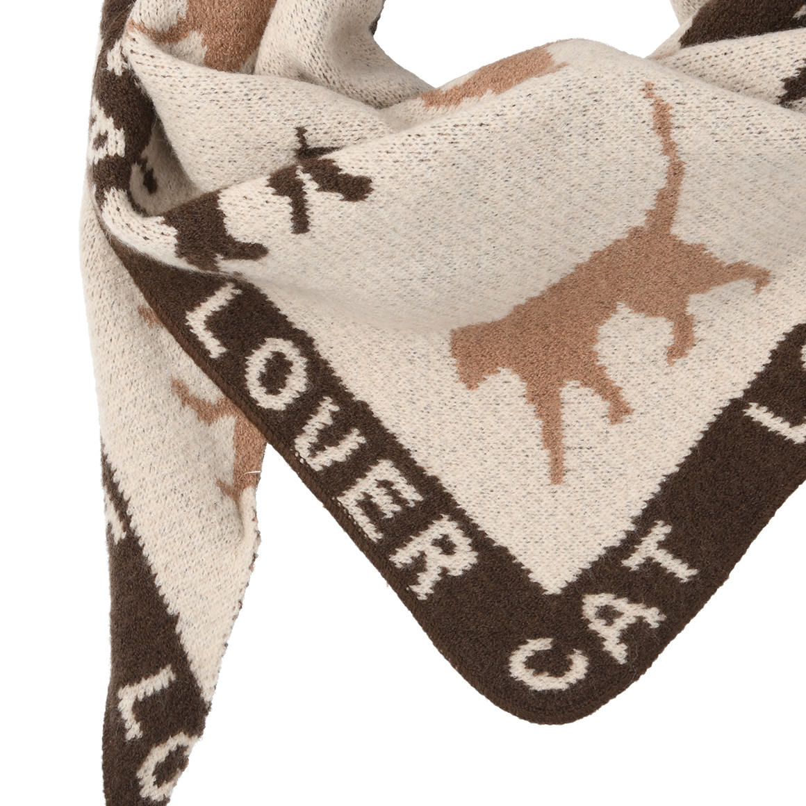Damen Winterschal mit Katzen-Motiven