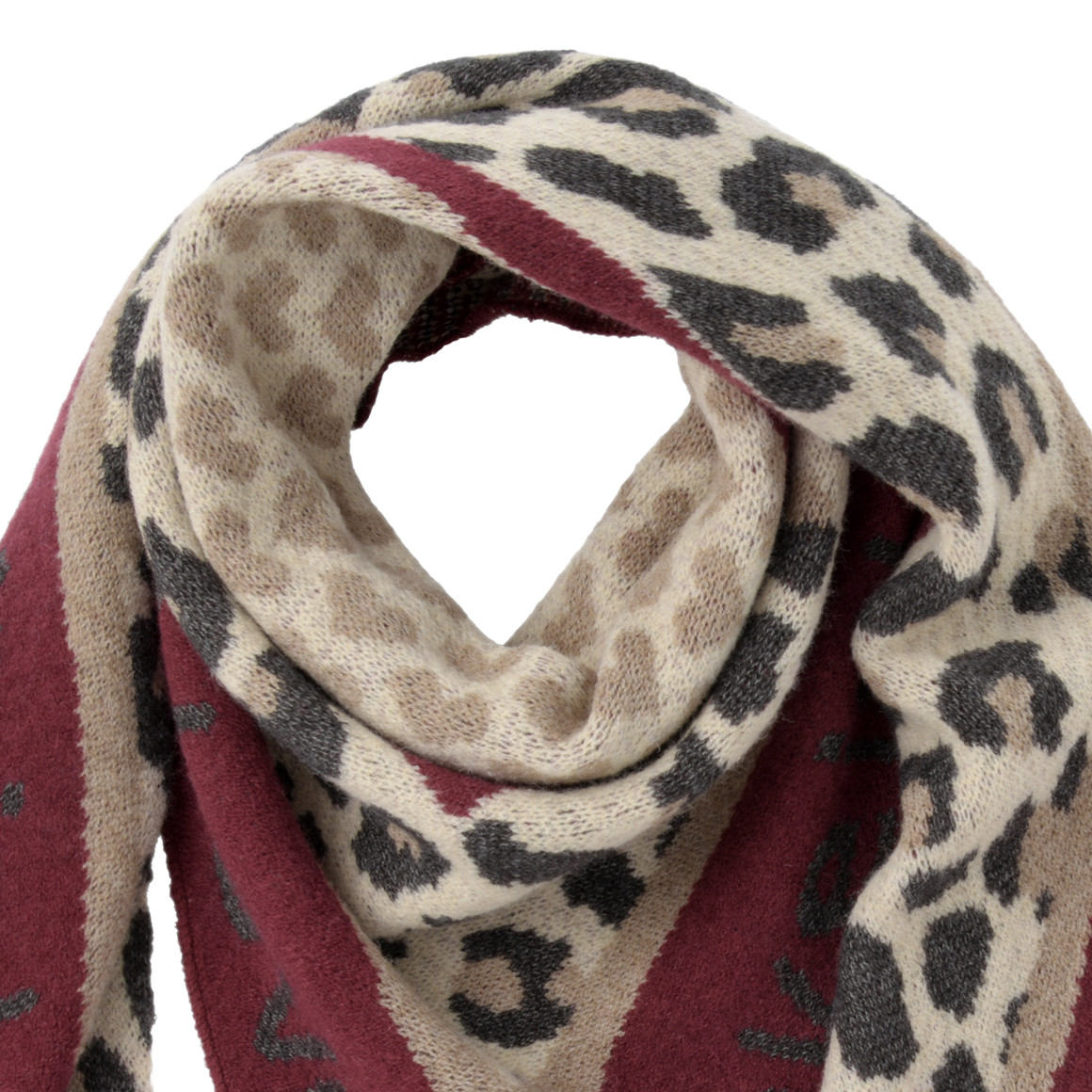 Damen Winterschal mit Mustermix