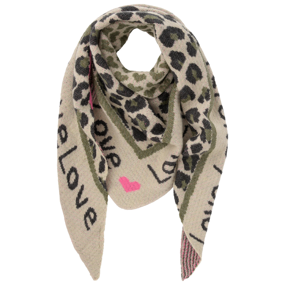 Damen Winterschal mit Mustermix