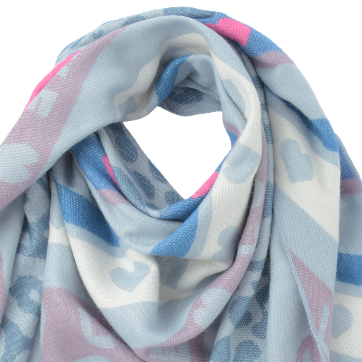 Damen Schal mit Muster-Mix