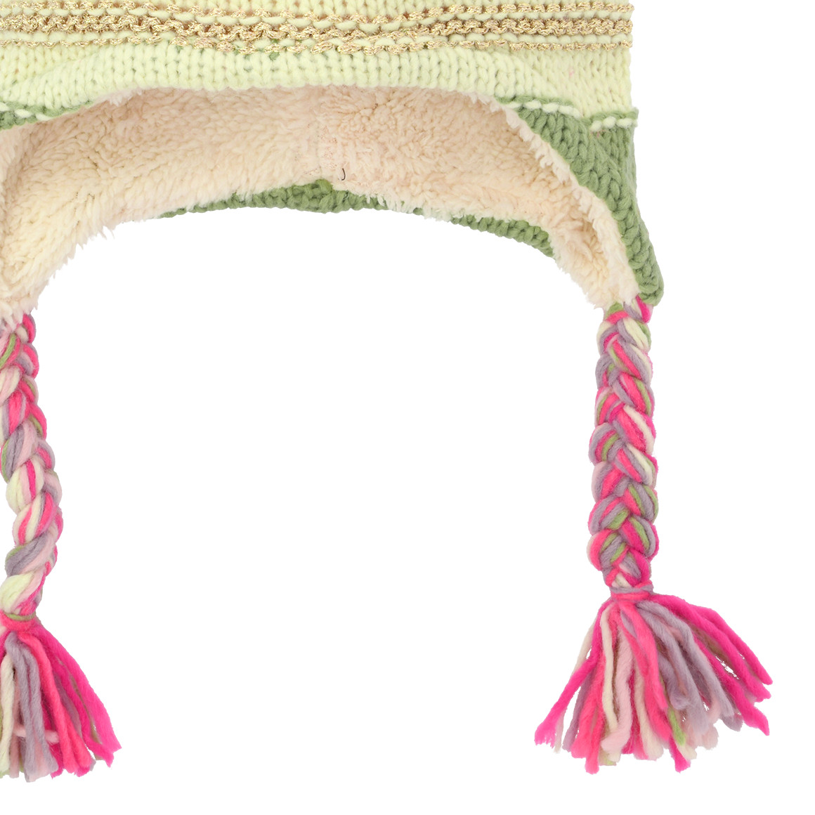 Mädchen Strickmütze mit Effektgarn