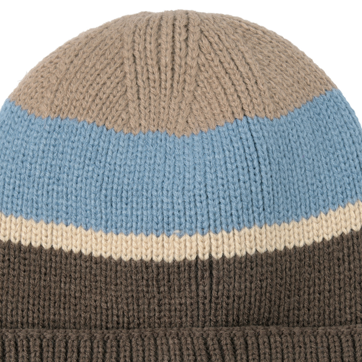 Jungen Strickmütze aus Rippstrick