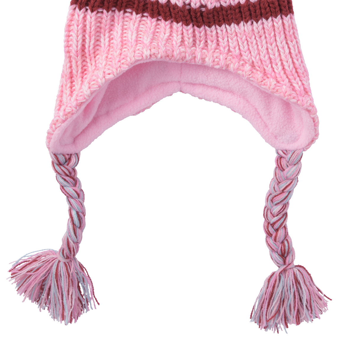 Mädchen Strickmütze mit Pompon