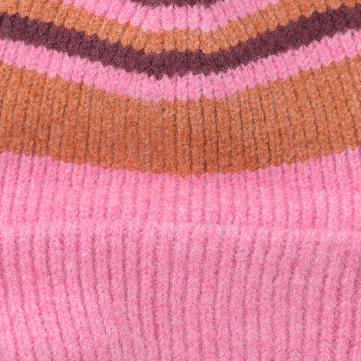Mädchen Strickmütze mit Streifen