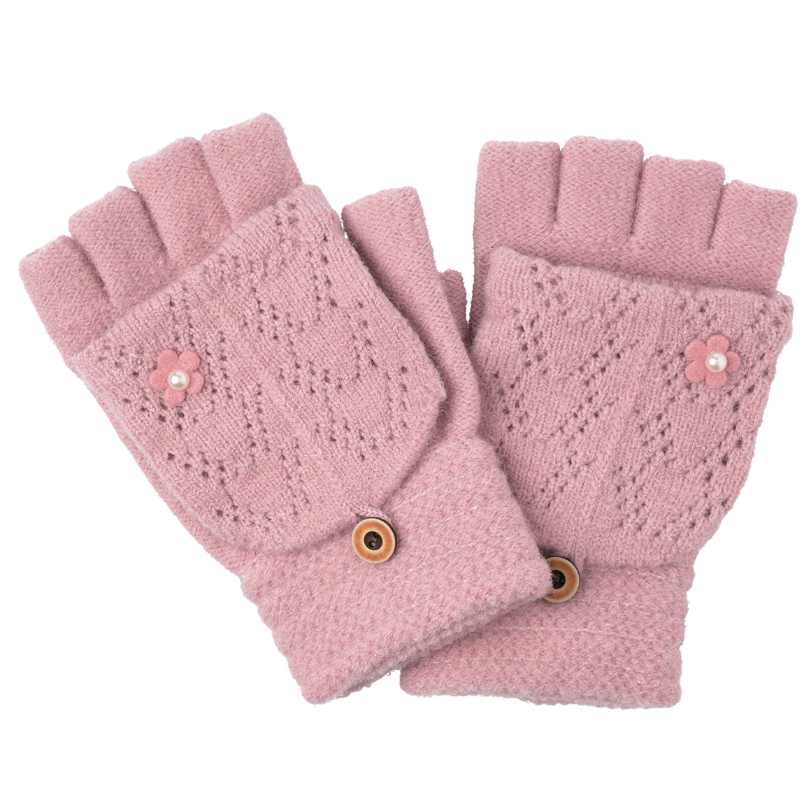 Mädchen Handschuhe mit Umschlagkappe