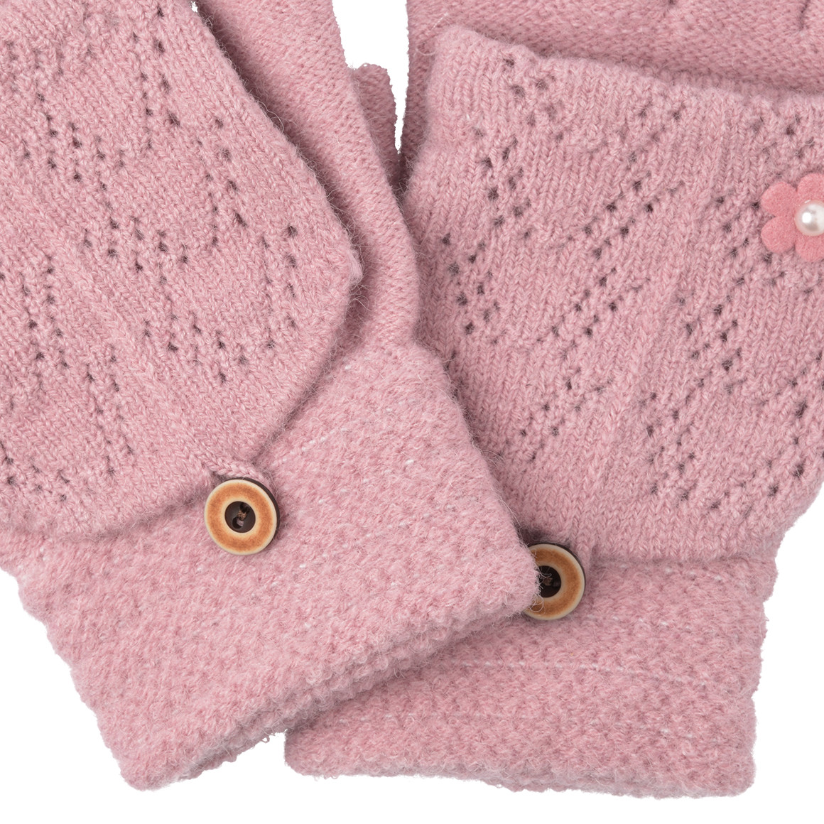 Mädchen Handschuhe mit Umschlagkappe