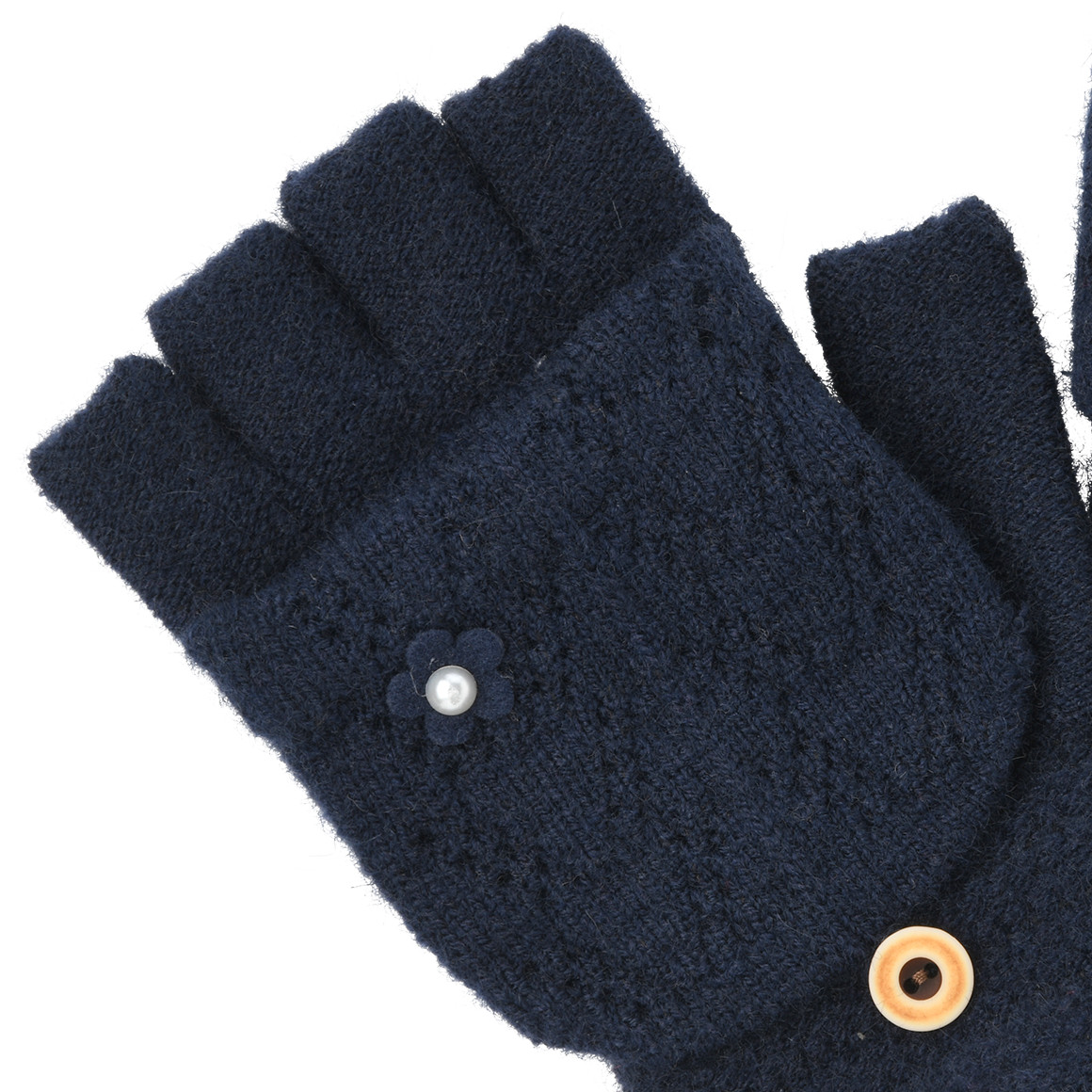 Mädchen Handschuhe mit Umschlagkappe