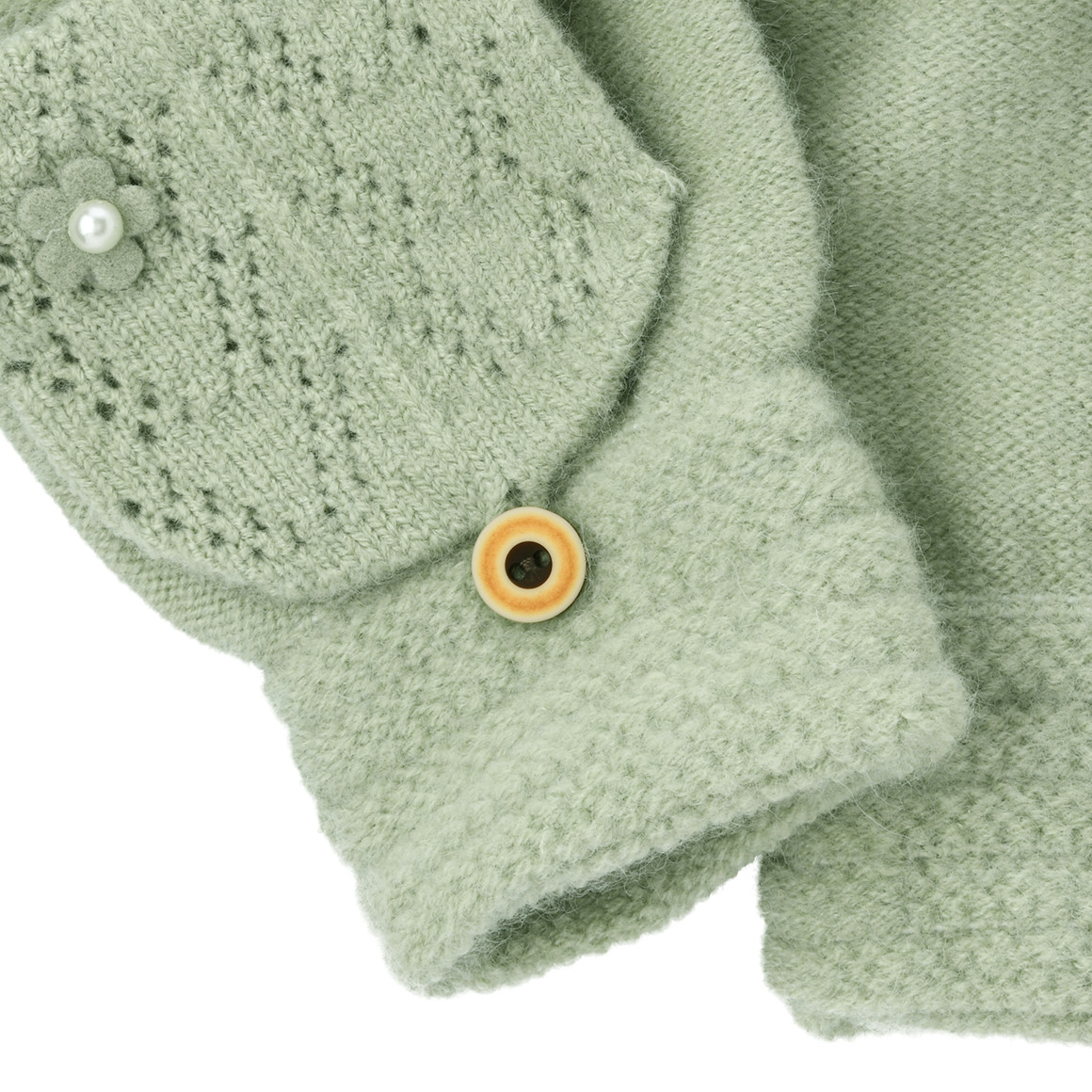 Mädchen Handschuhe mit Umschlagkappe