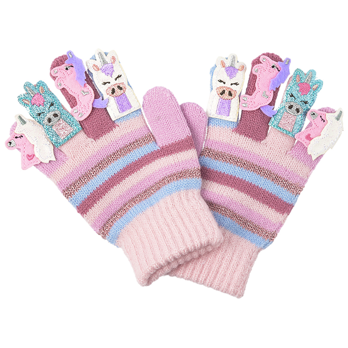 Mädchen Handschuhe mit Einhorn-Motiven