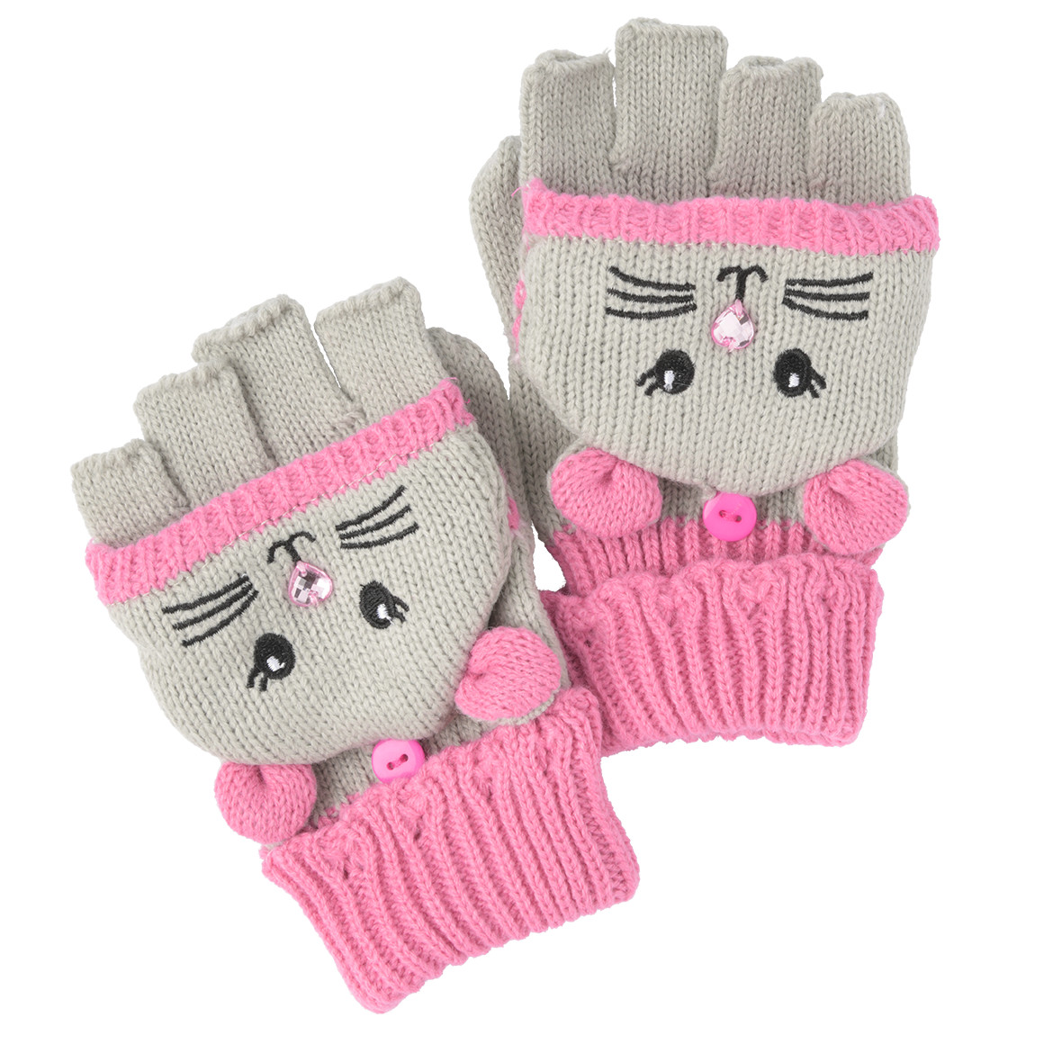 Mädchen Handschuhe mit Maus-Motiv