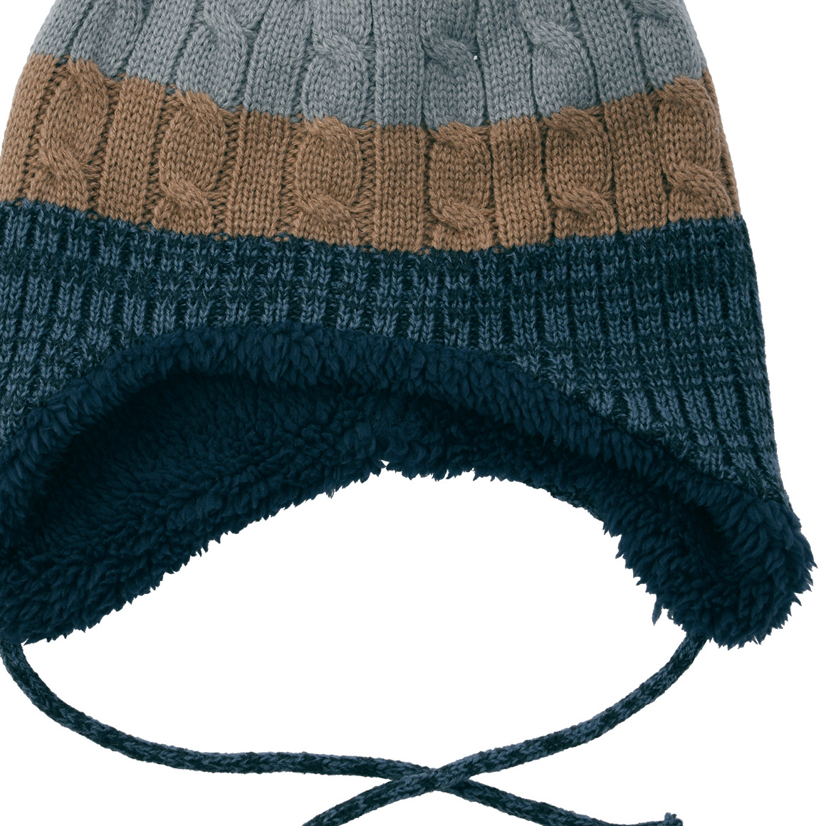 Baby Strickmütze mit Bommel