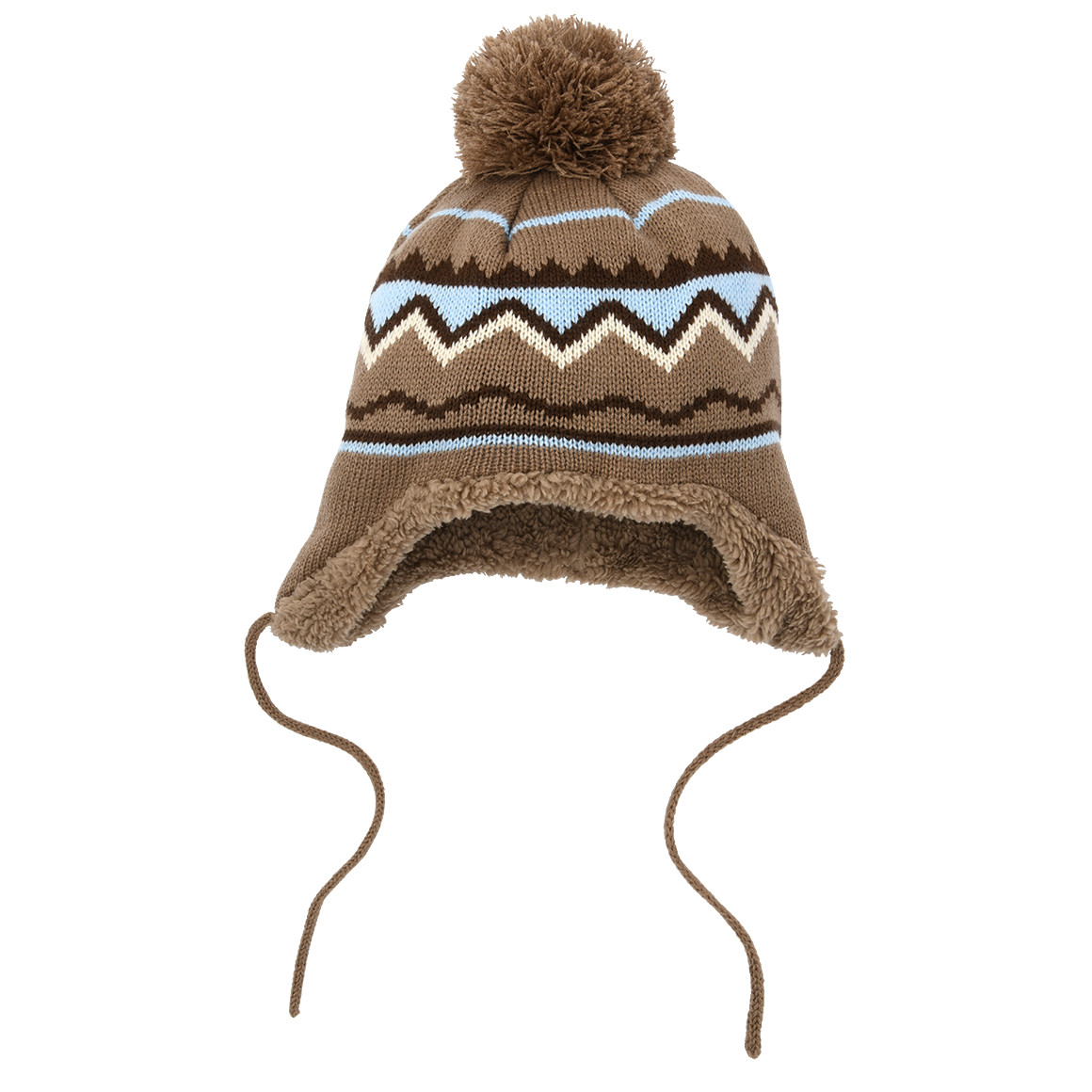 Baby Mütze mit Norweger-Muster