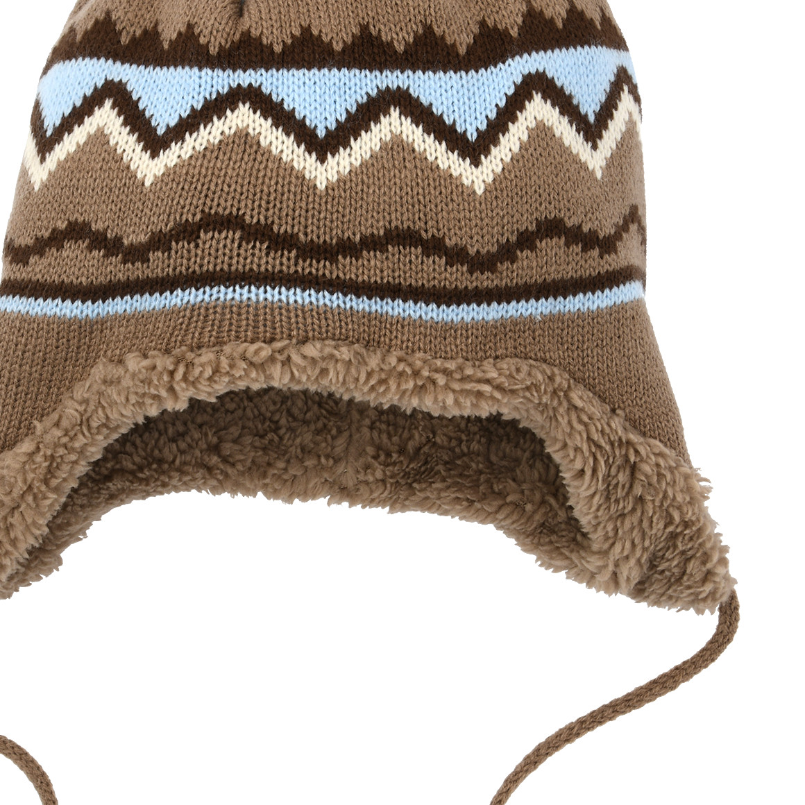 Baby Mütze mit Norweger-Muster