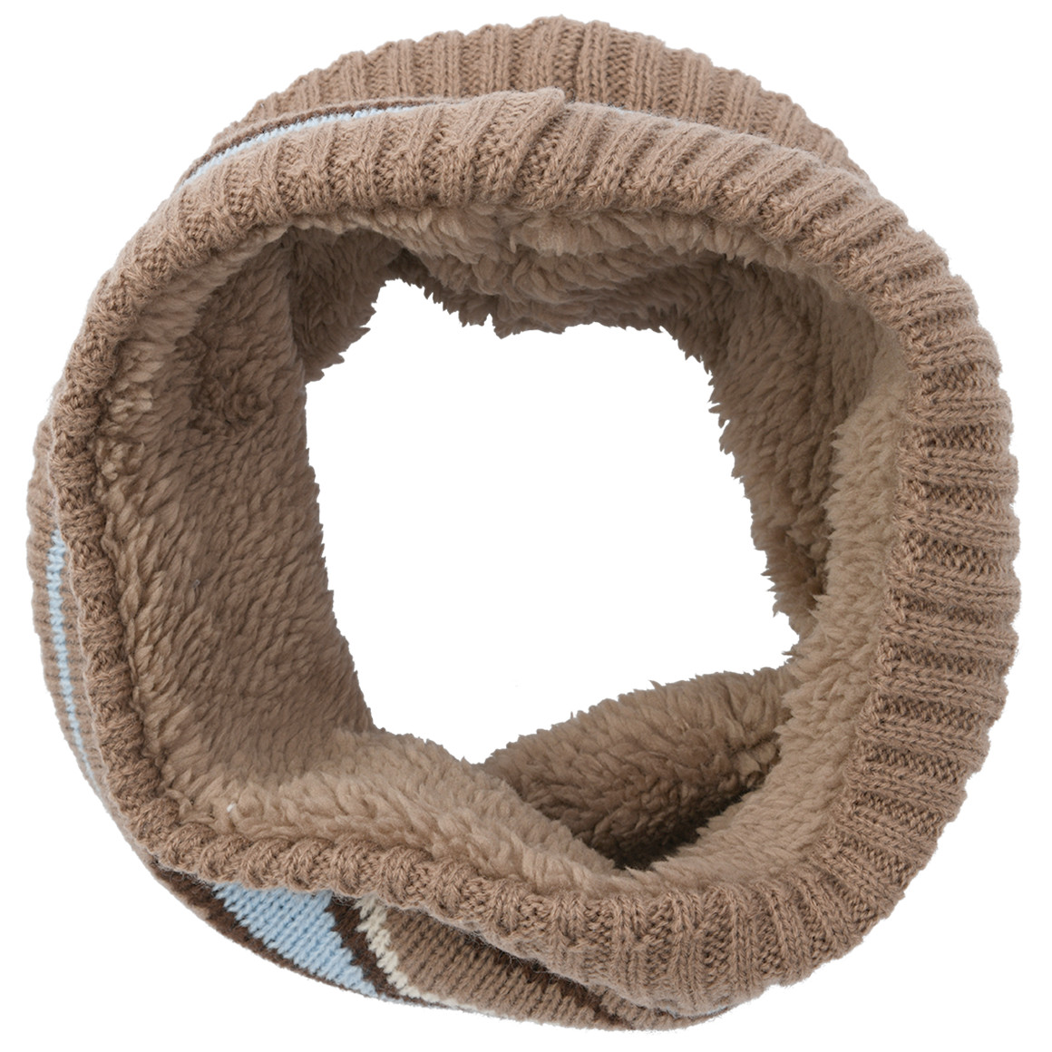 Baby Snood mit Norweger-Muster