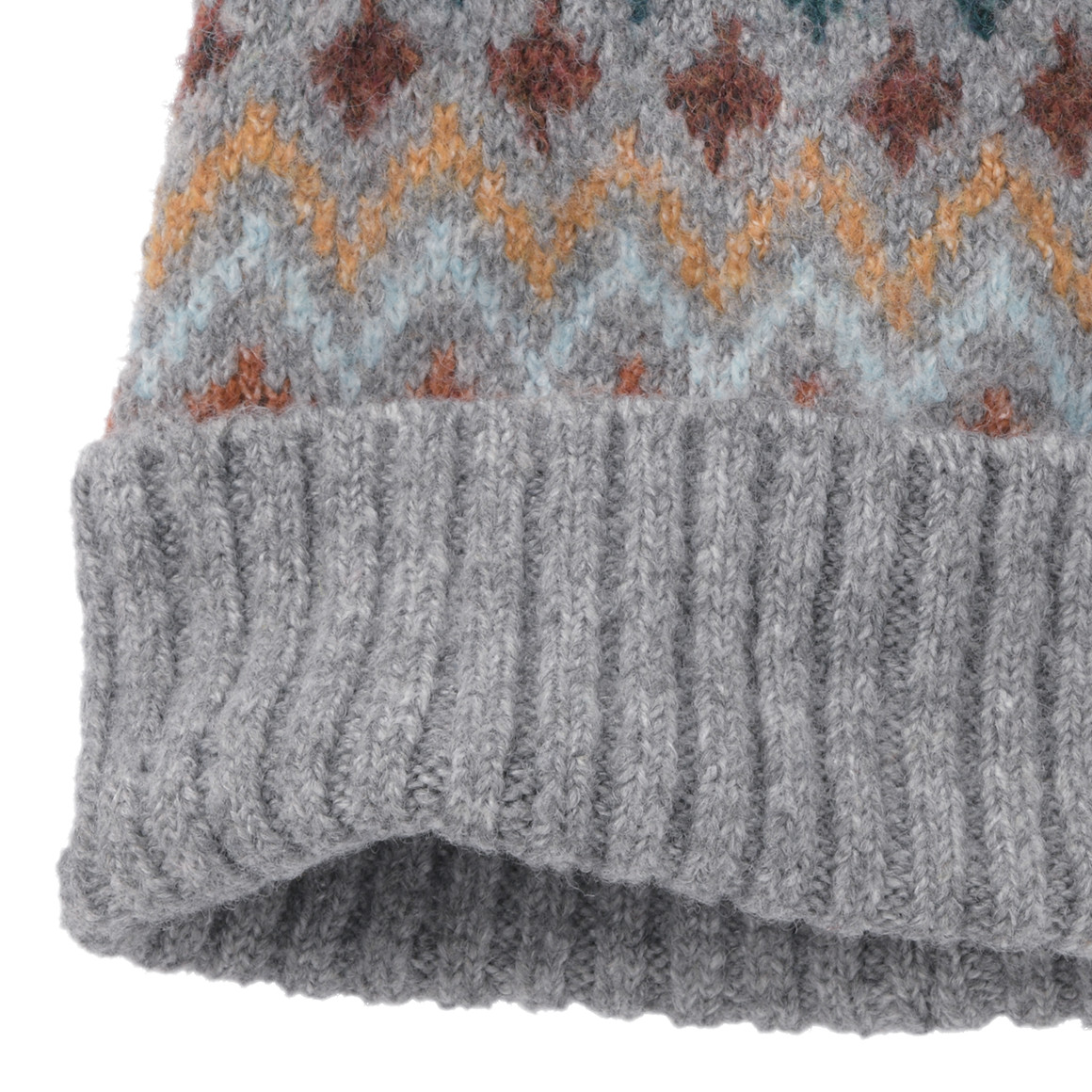 Jungen Strickmütze mit Norwegermuster