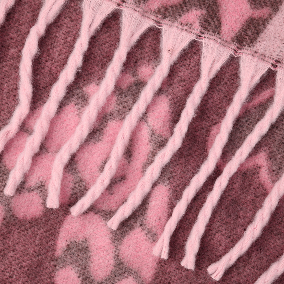 Damen Winterschal mit Herz-Muster