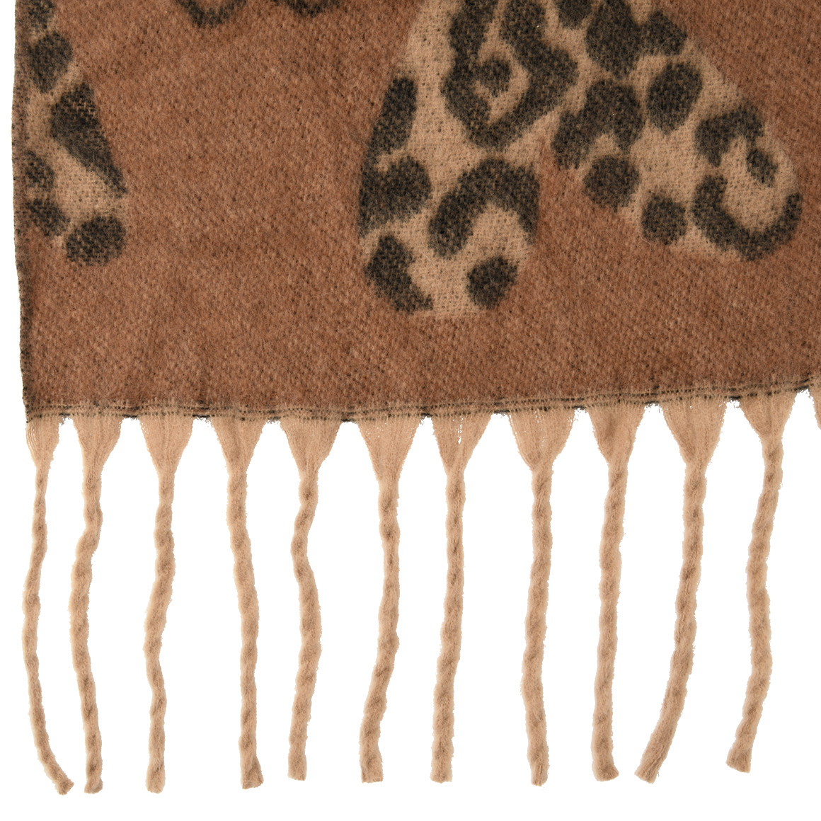 Damen Winterschal mit Herz-Muster