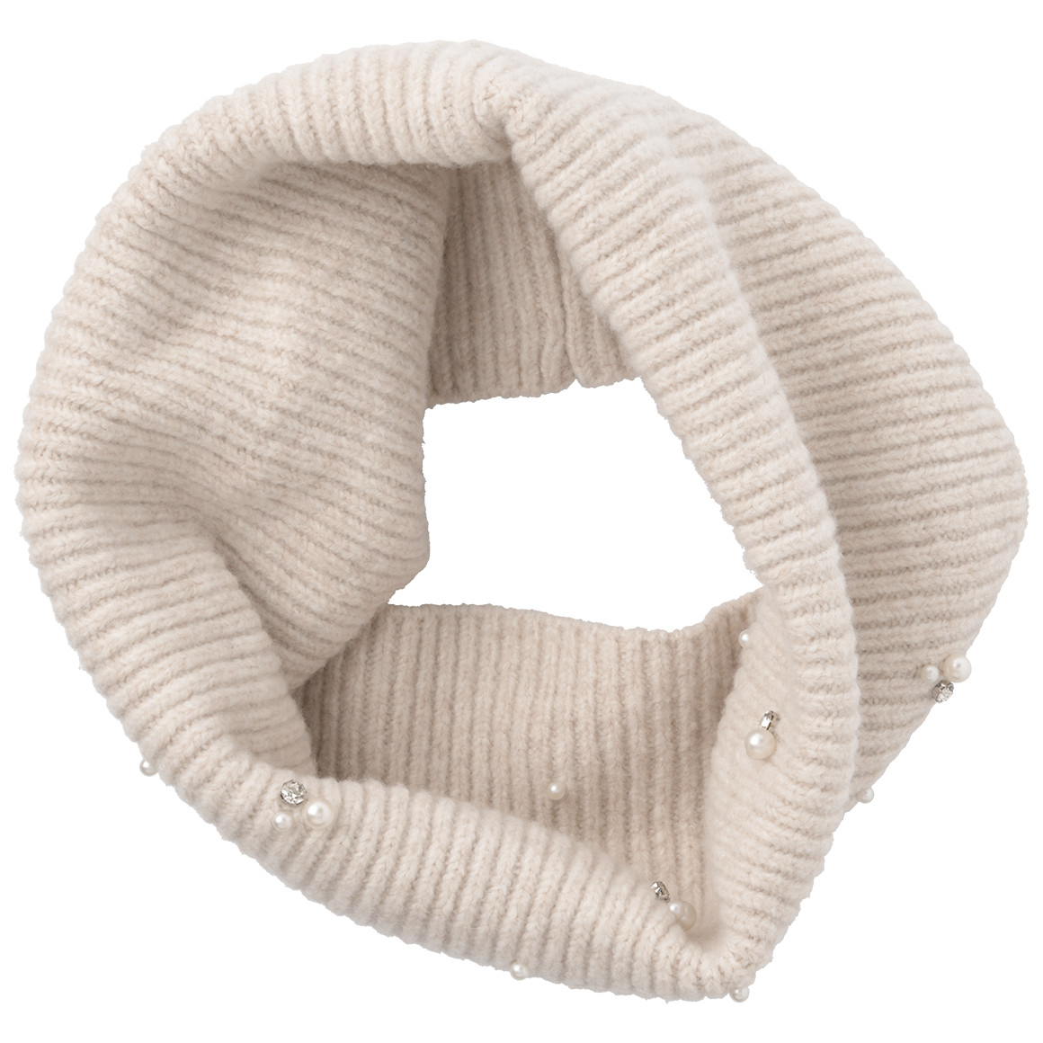 Damen Snood mit Perlen