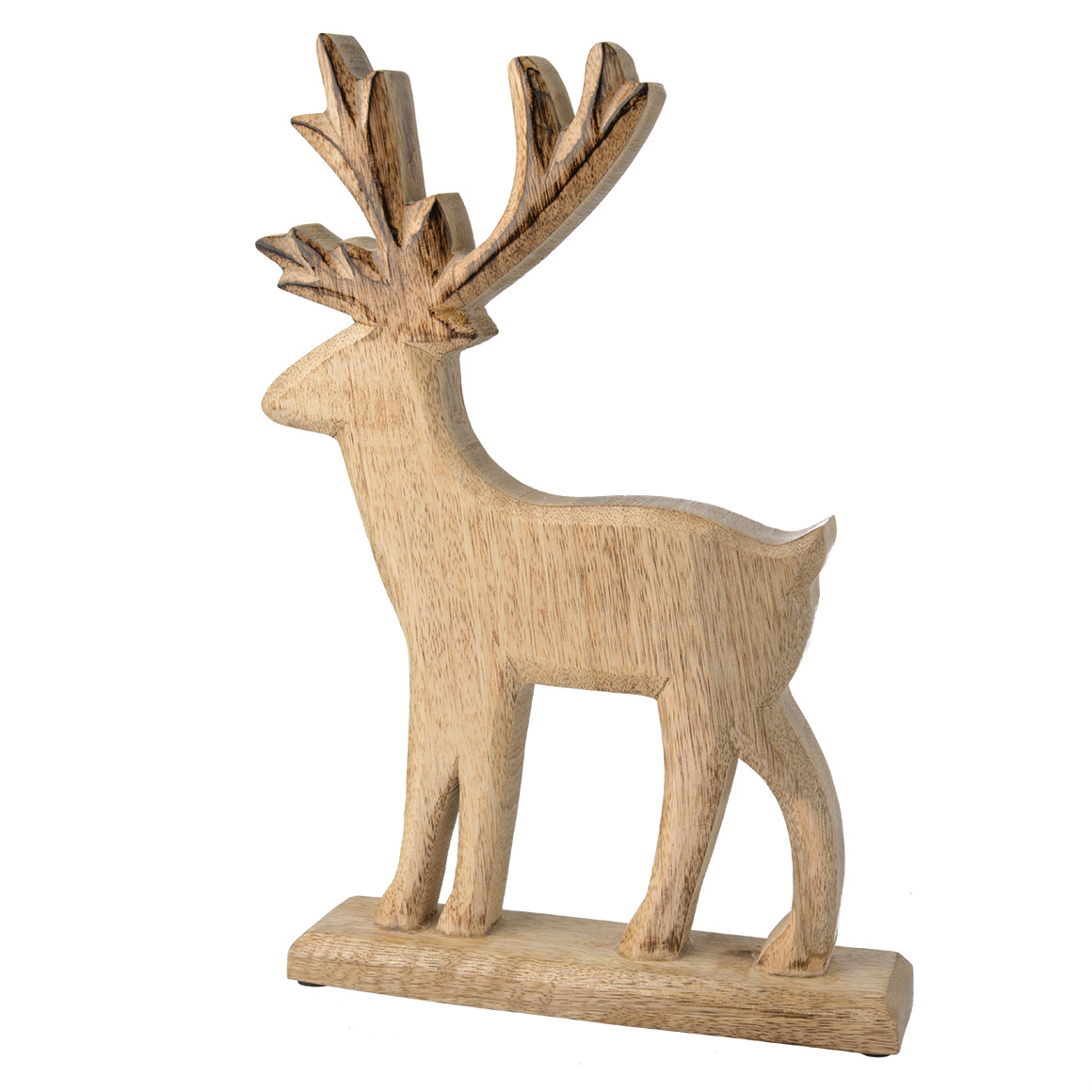 Großes Deko-Rentier aus Holz