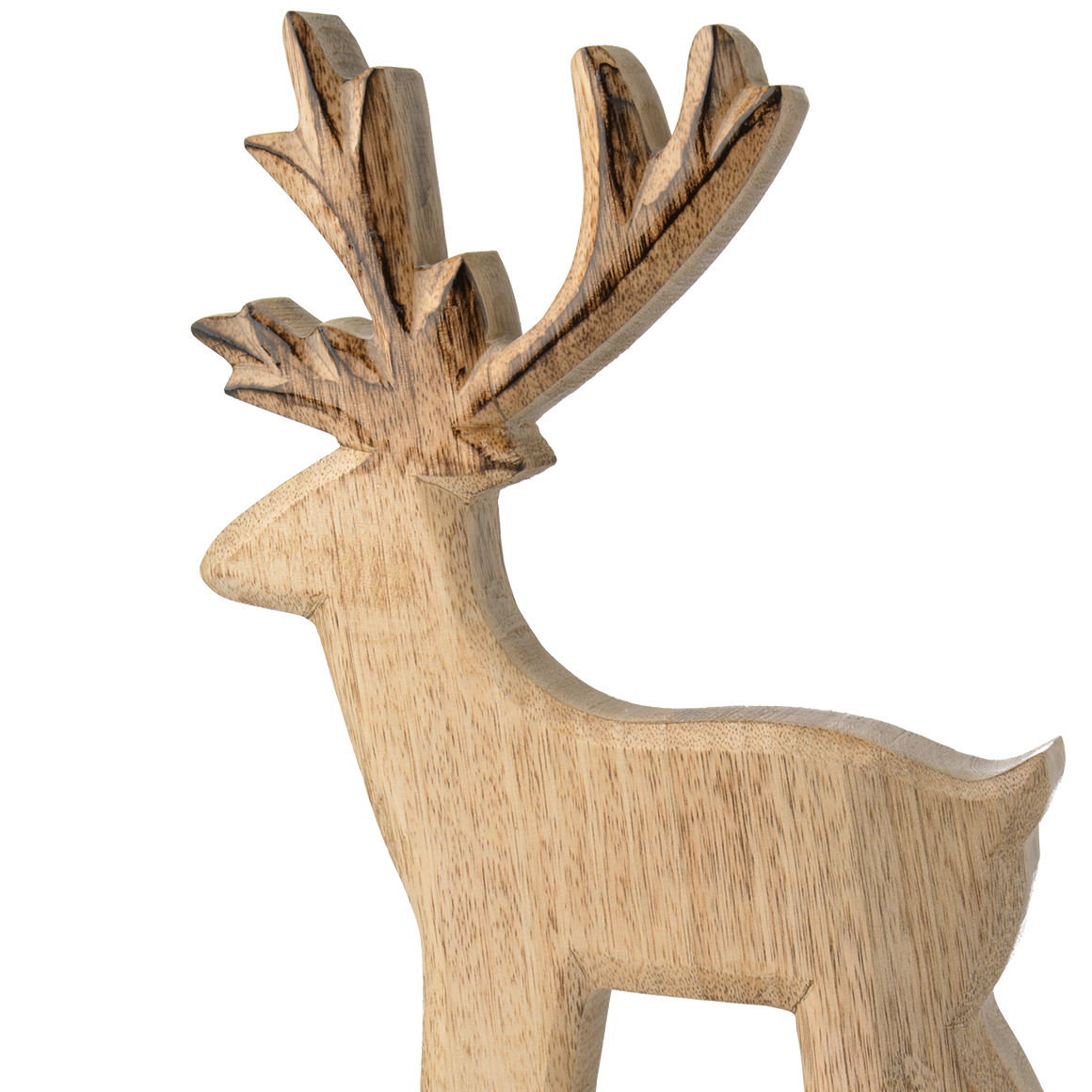 Großes Deko-Rentier aus Holz