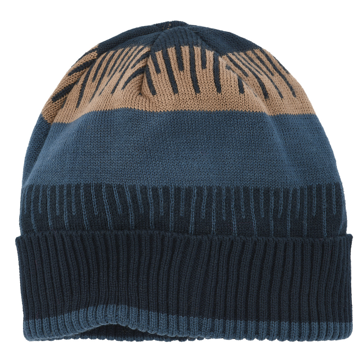 Jungen Strickmütze mit grafischem Muster