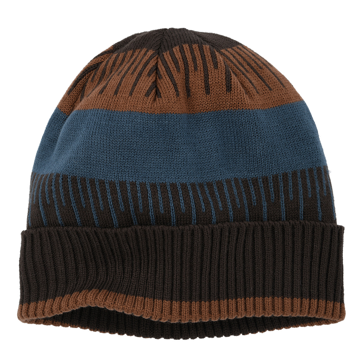 Jungen Strickmütze mit grafischem Muster
