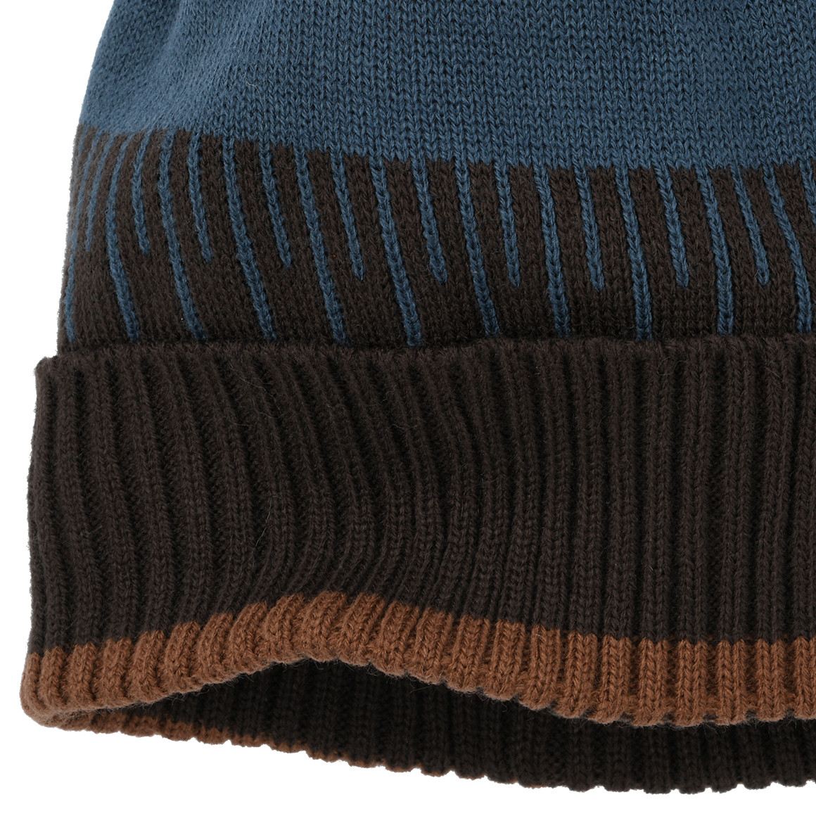 Jungen Strickmütze mit grafischem Muster