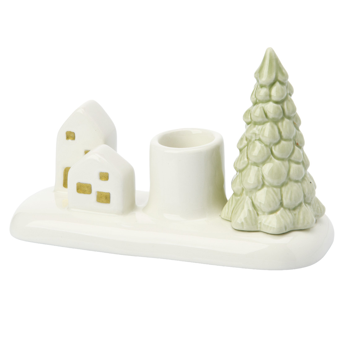 Stabkerzenhalter in weihnachtlichem Design