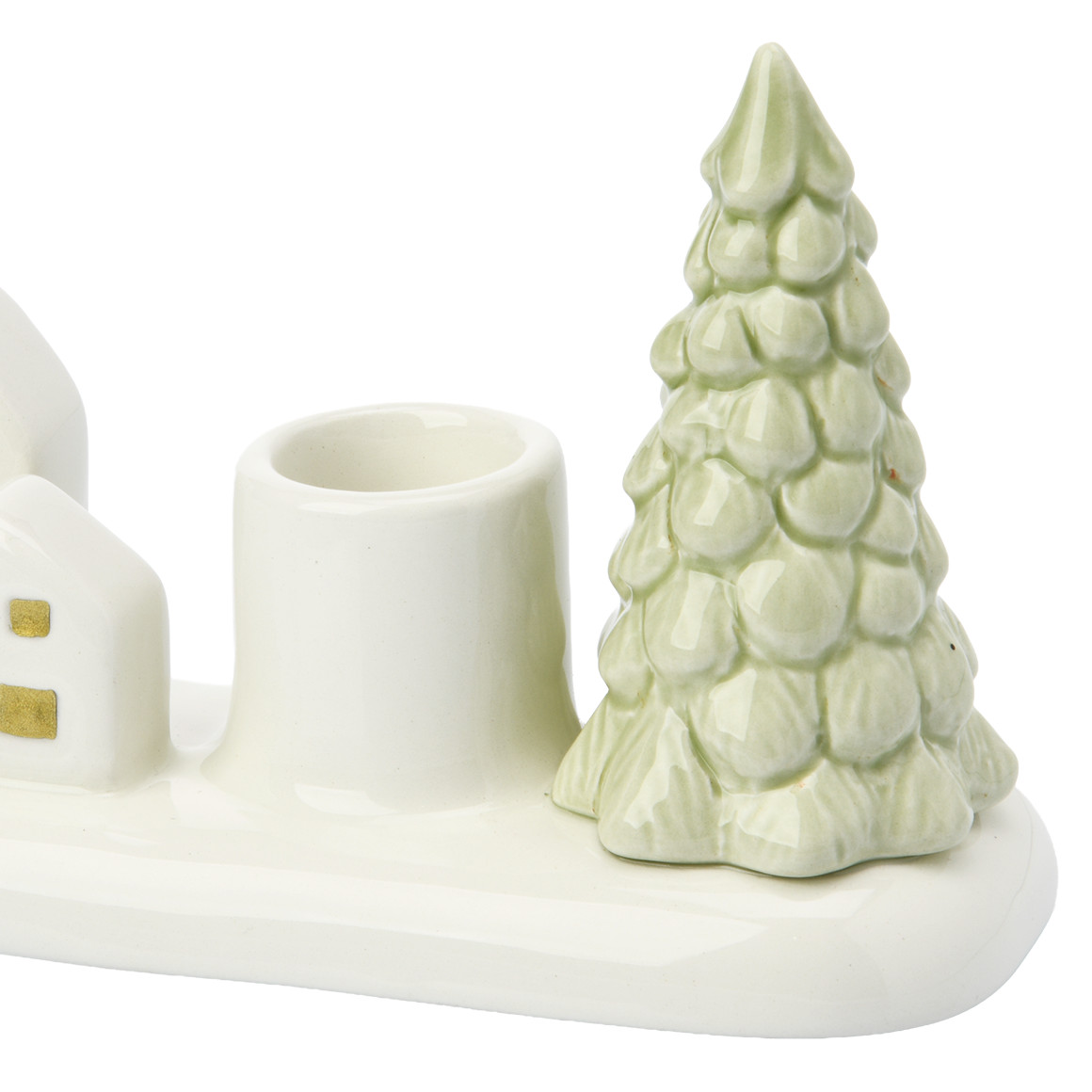 Stabkerzenhalter in weihnachtlichem Design