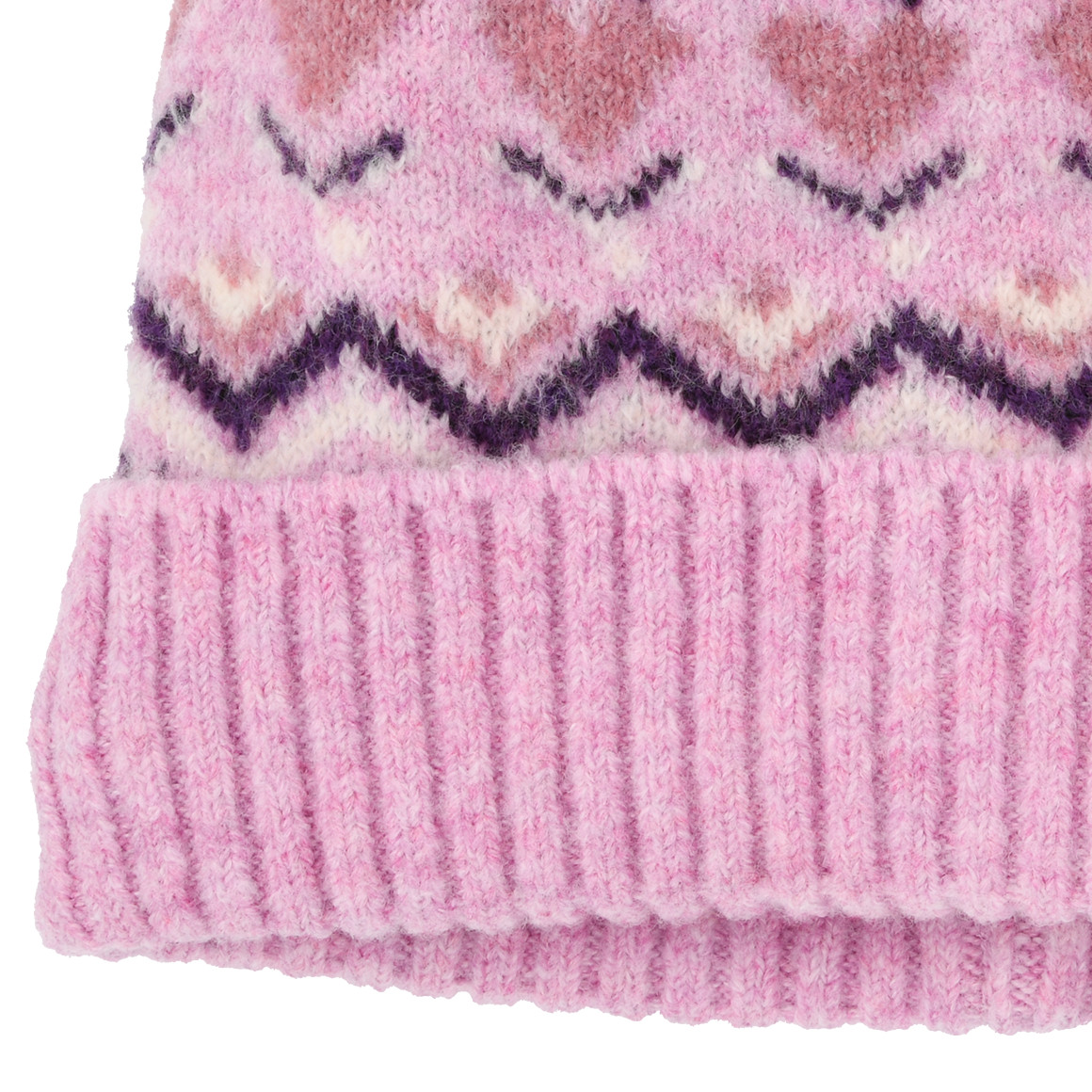 Mädchen Strickmütze mit Norweger-Muster