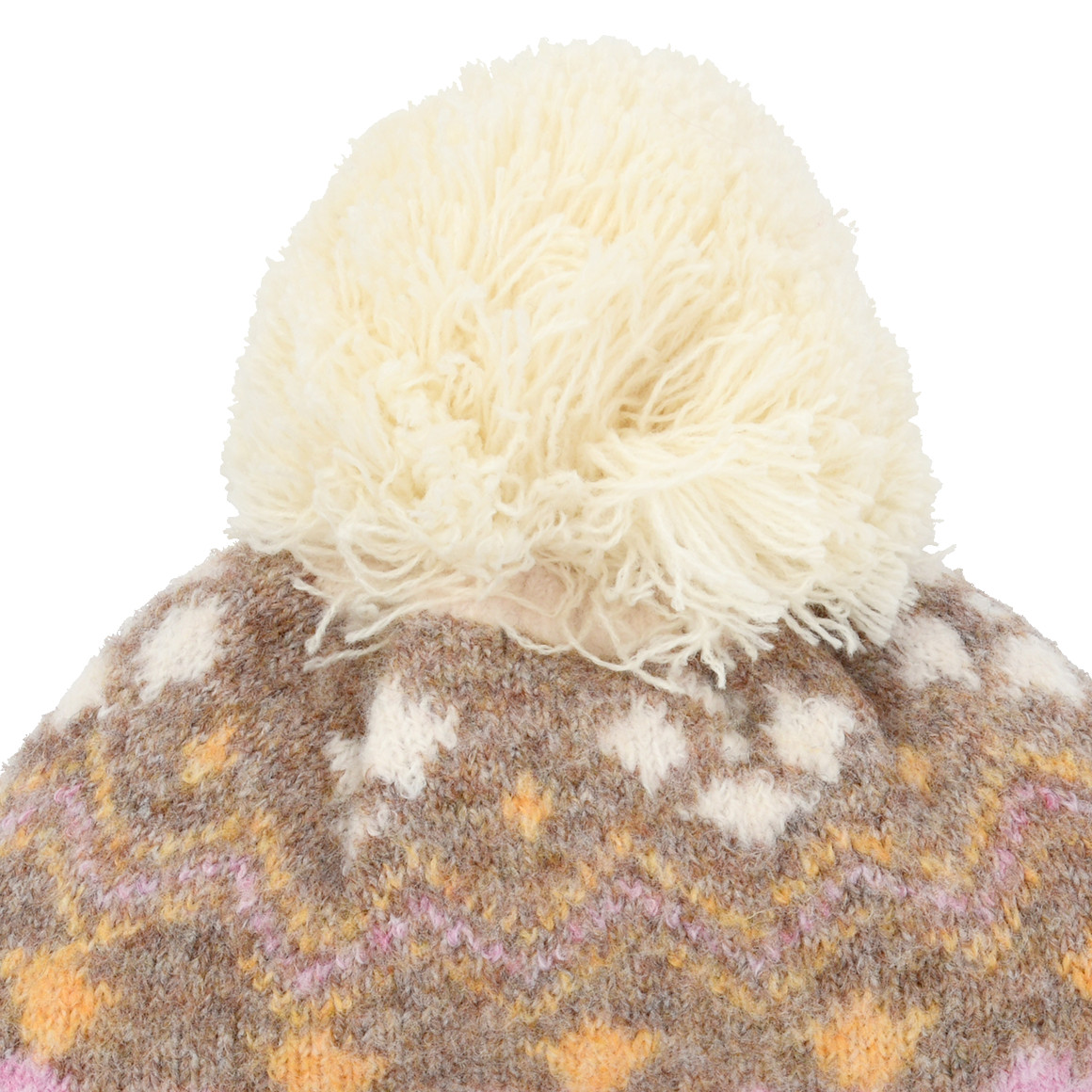 Mädchen Strickmütze mit Norweger-Muster