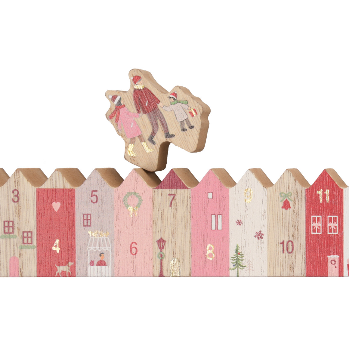 Deko-Adventskalender aus Holz